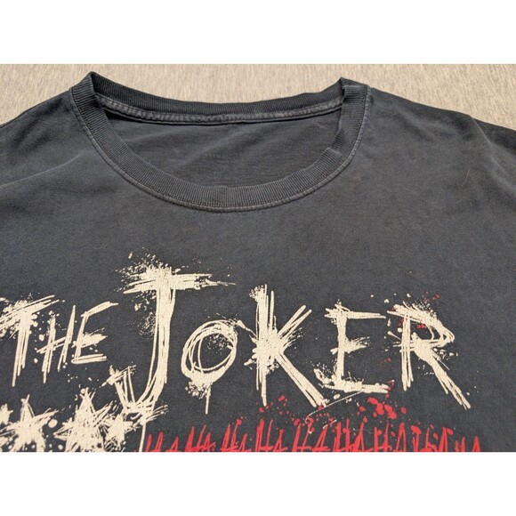 Grunge Joker American Flag Haha Men TShirt Size M Tiny Little Holes See Pics - Picture 6 of 7